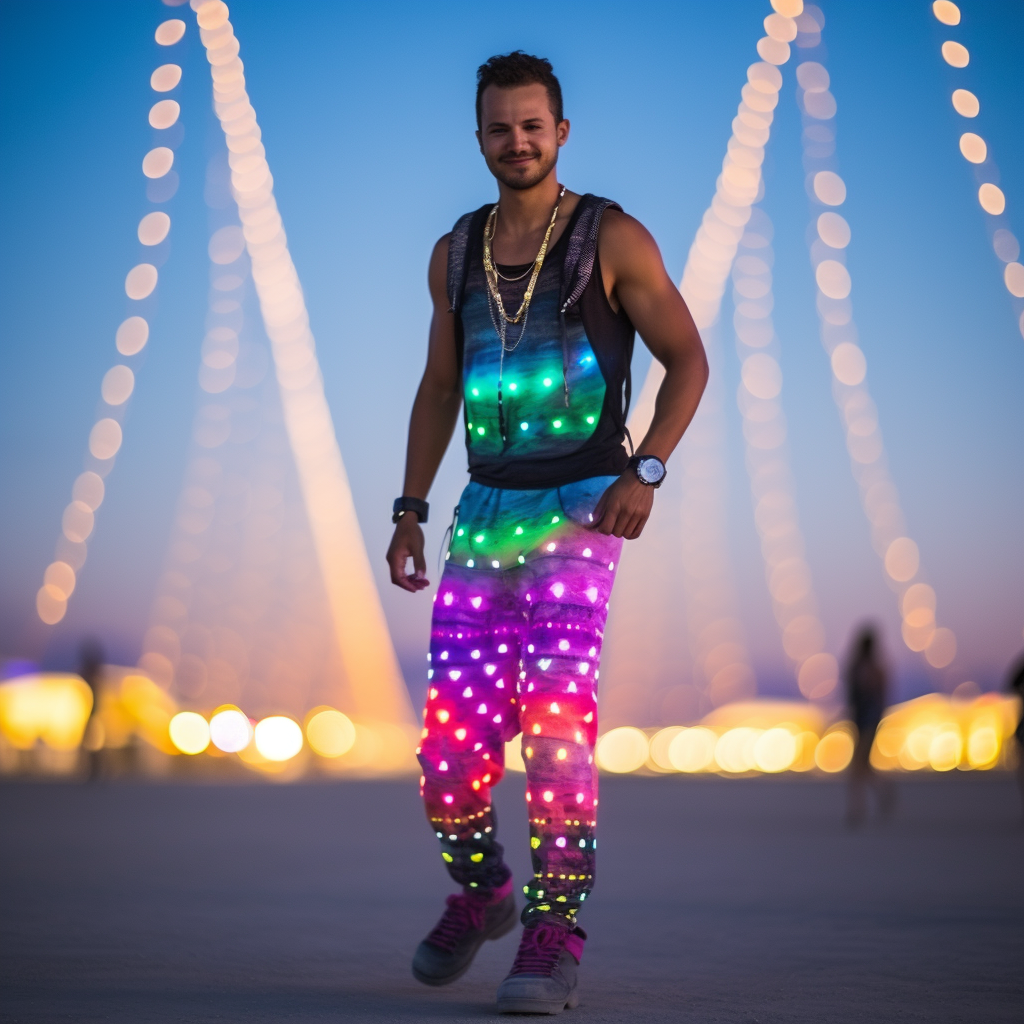 Burning man night outfits sales